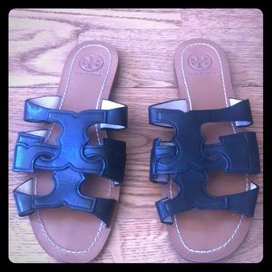 Tory Burch leather slides